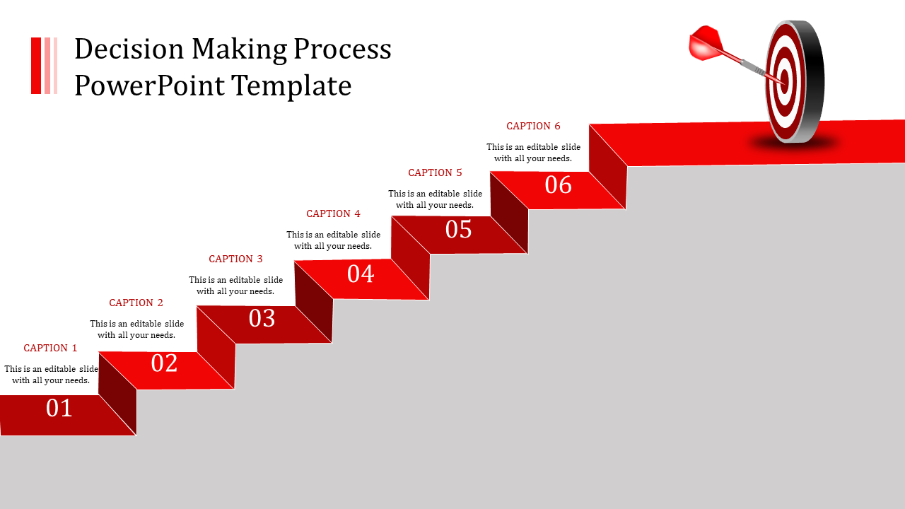 process powerpoint template-decision making process powerpoint template-red